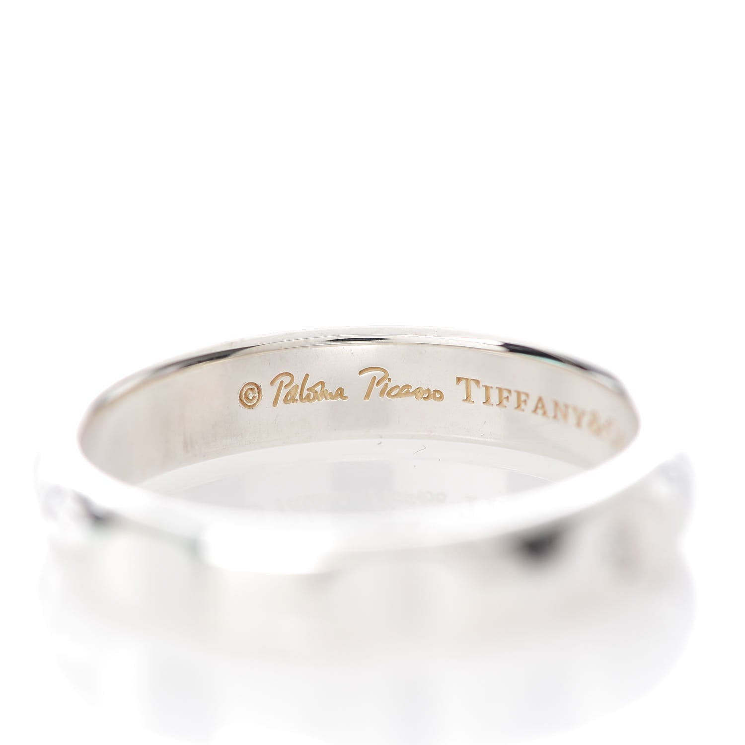 Tiffany Sterling Silver Diamond Paloma's Groove Ring 56 7.5 4 of 6