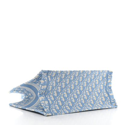 Christian Dior Oblique Medium Book Tote Light Blue 4 of 9