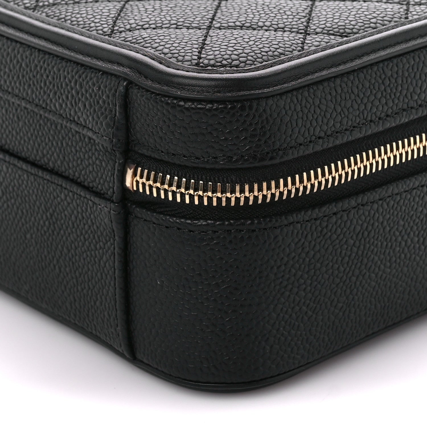 Chanel Caviar Quilted Medium CC Filigree Vanity Case Black 10 of 10