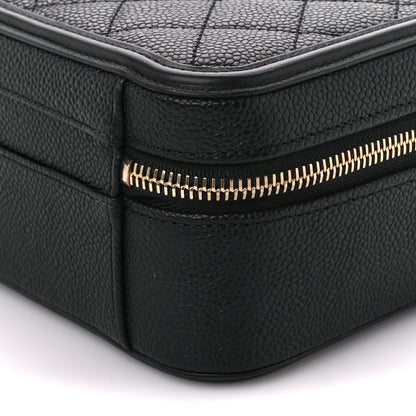 Chanel Caviar Quilted Medium CC Filigree Vanity Case Black 10 of 10