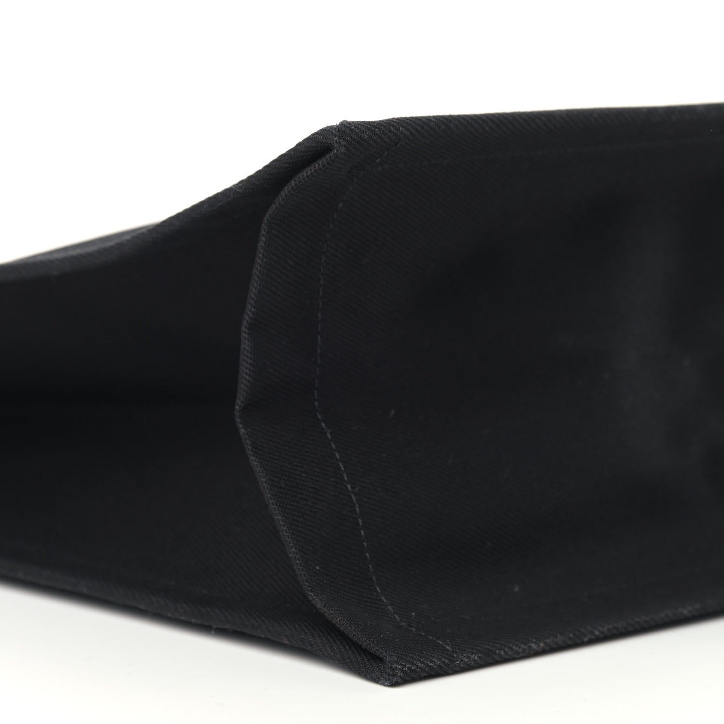 Linen Calfskin Rive Gauche Tote Black