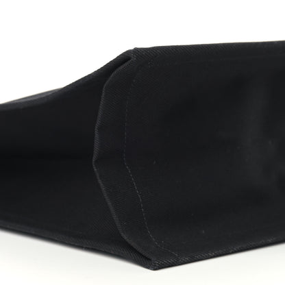 Saint Laurent Linen Calfskin Rive Gauche Tote Black 8 of 14