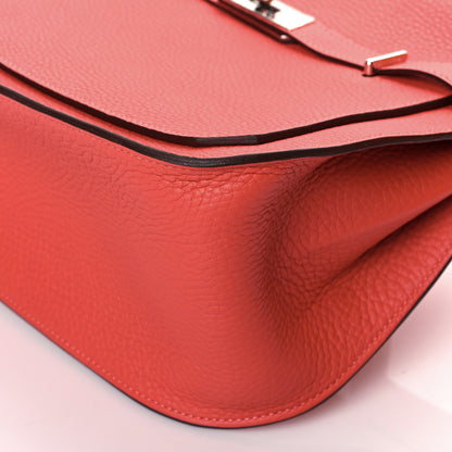 Hermes Taurillon Clemence Jypsiere 28 Rouge Pivoine 8 of 10