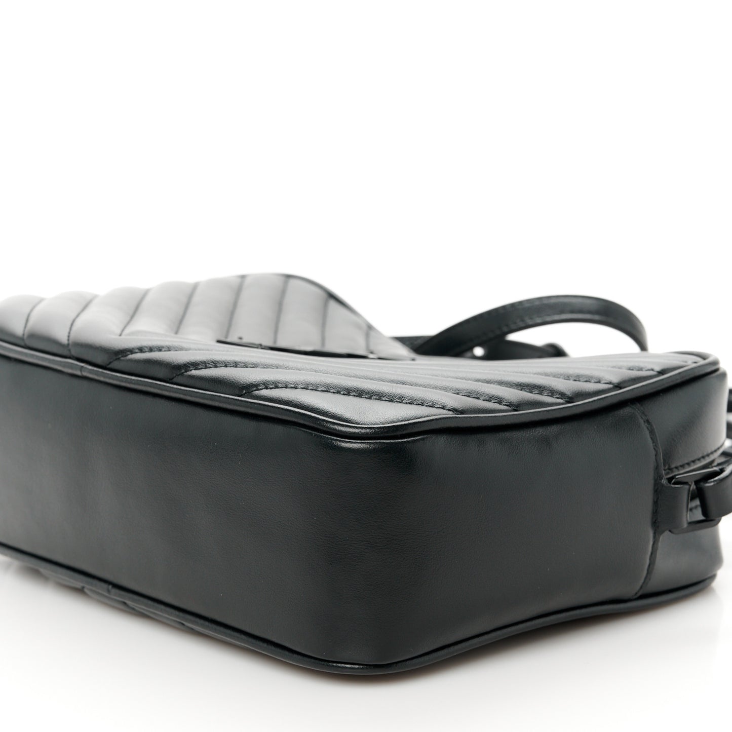 Calfskin Matelasse Monogram Monochrome Lou Camera Bag Black