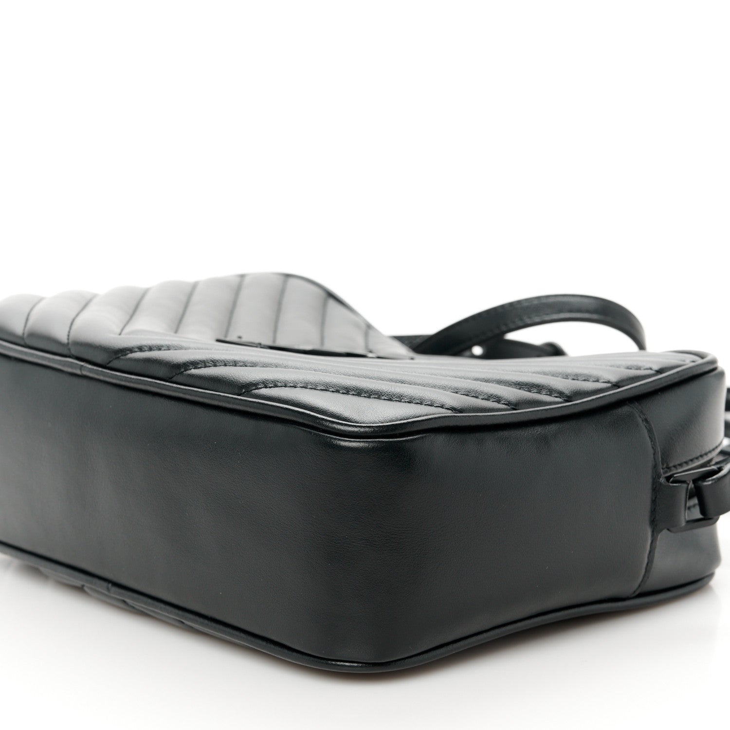 Saint Laurent Calfskin Matelasse Monogram Monochrome Lou Camera Bag Black 10 of 10