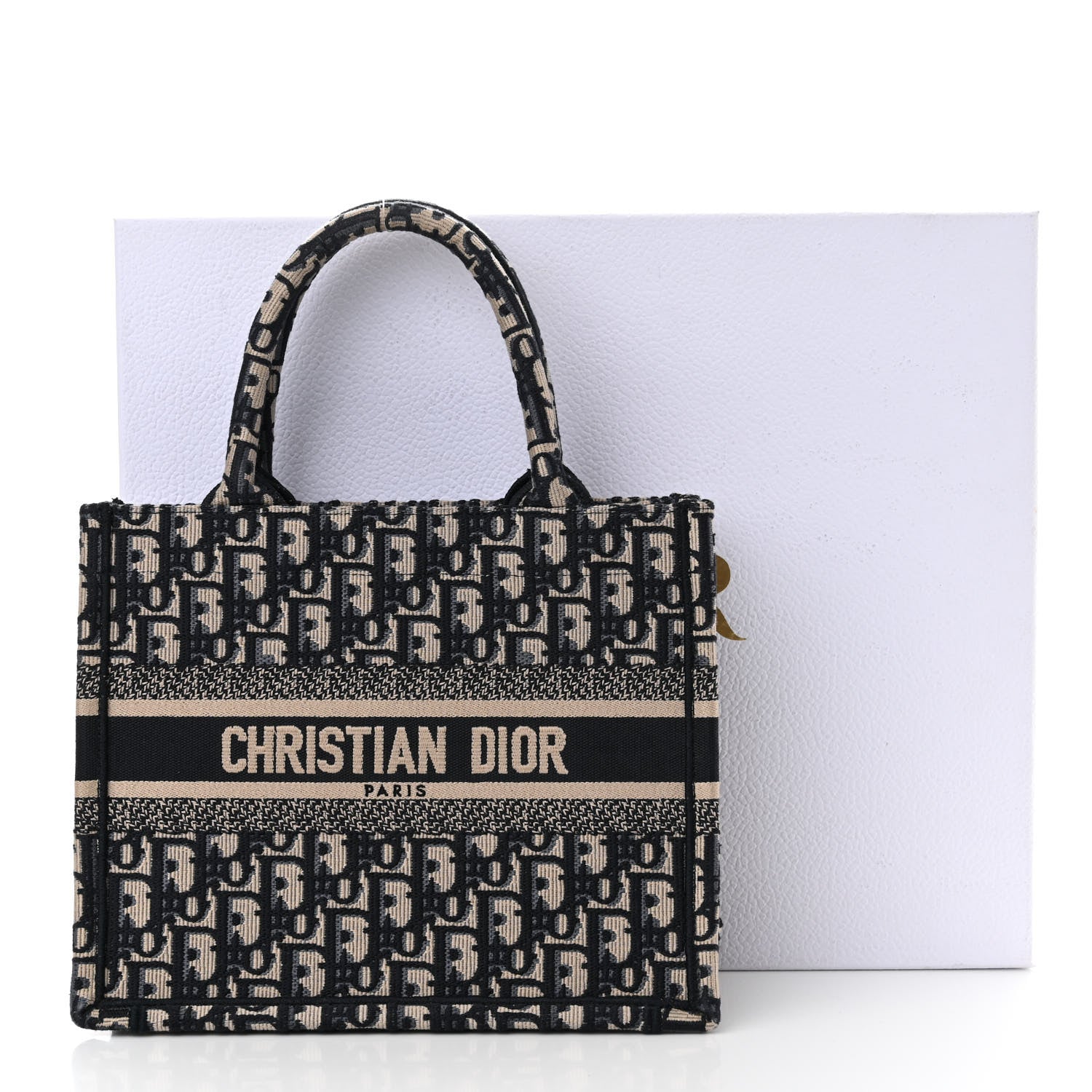 Christian Dior Oblique Small Book Tote Blue Multicolor 11 of 11