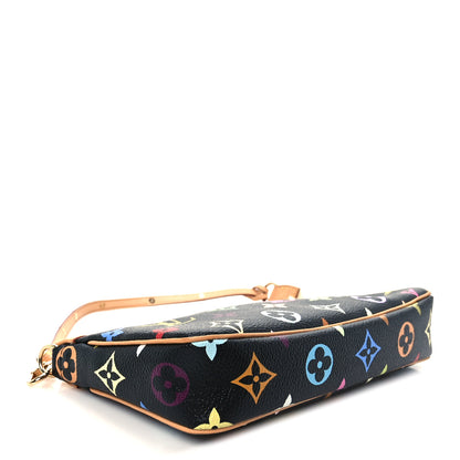 Louis Vuitton Monogram Multicolor Pochette Accessories Black 7 of 21