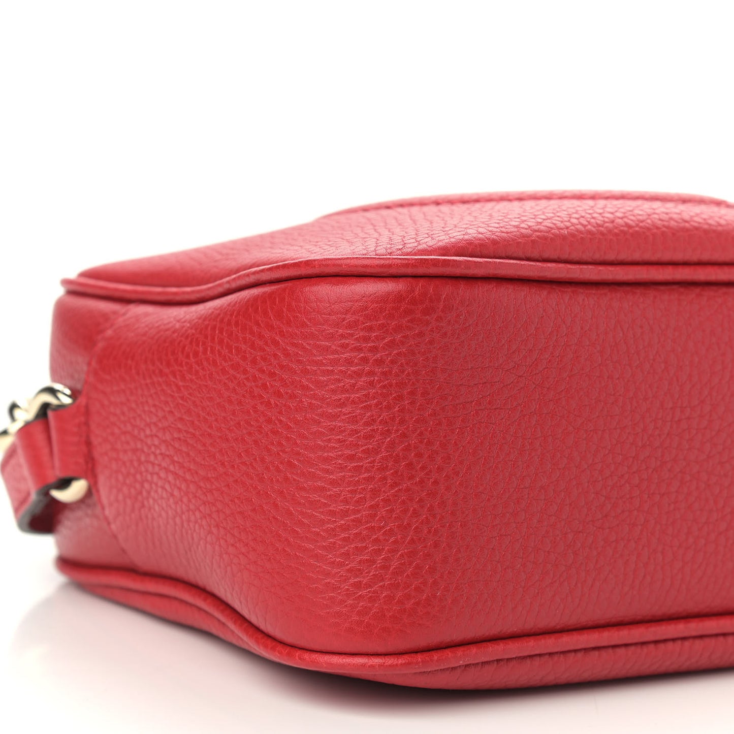 Pebbled Calfskin Small Soho Disco Bag Tabasco Red