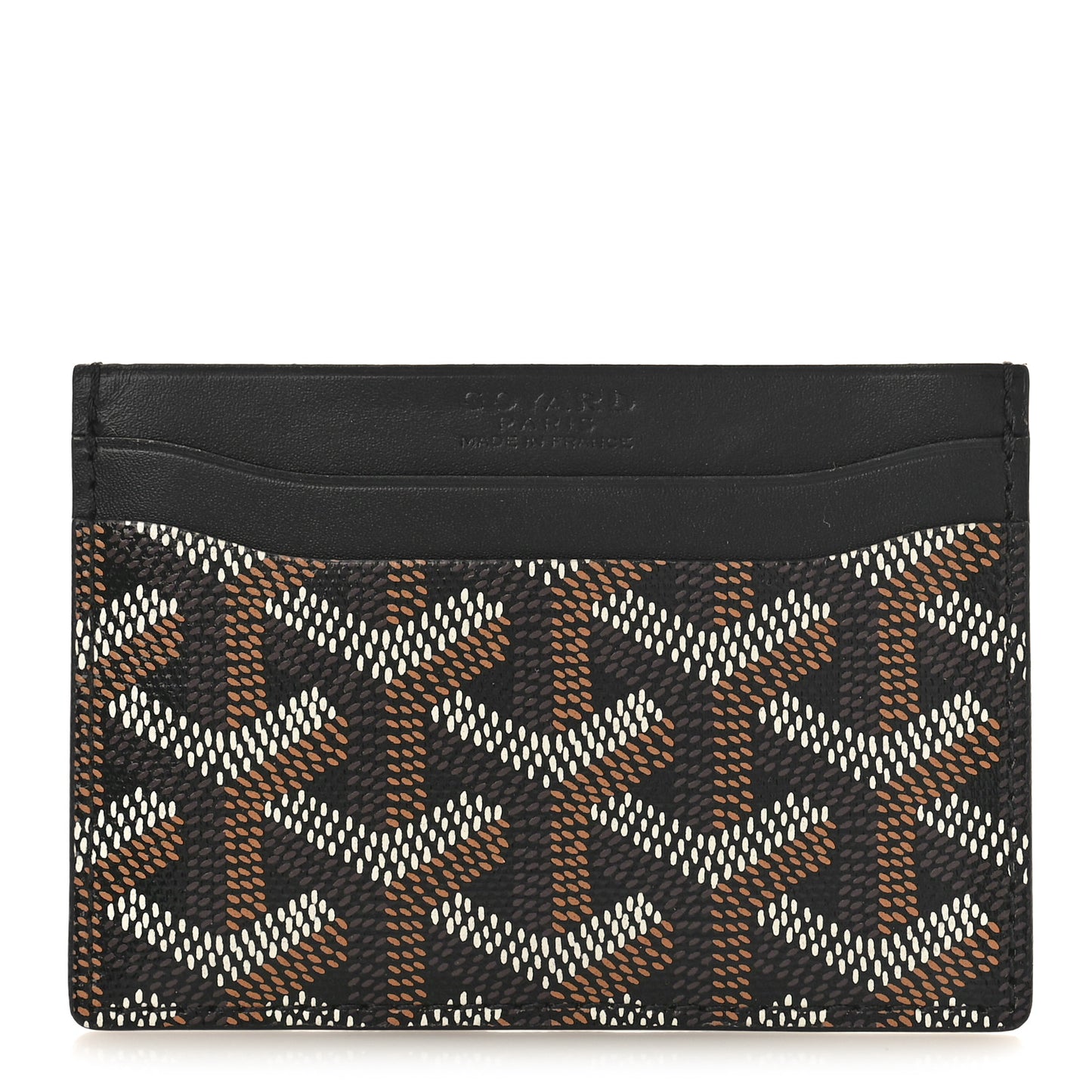 Goyardine Saint Sulpice Card Holder Black