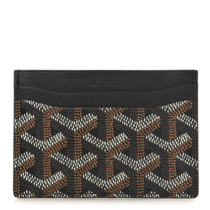 Goyard Goyardine Saint Sulpice Card Holder Black 1 of 7