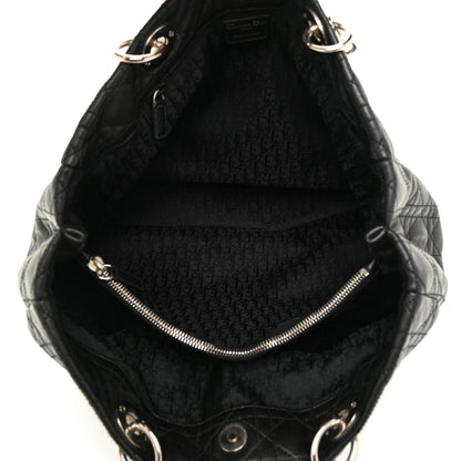 Christian Dior Lambskin Cannage Large Dior Soft Shopping Tote Black 5 of 22