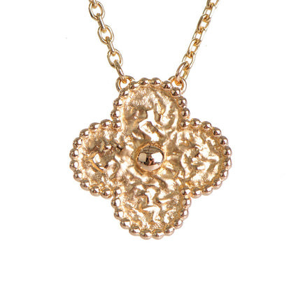Van Cleef & Arpels 18K Rose Gold Vintage Alhambra Pendant Necklace 3 of 5