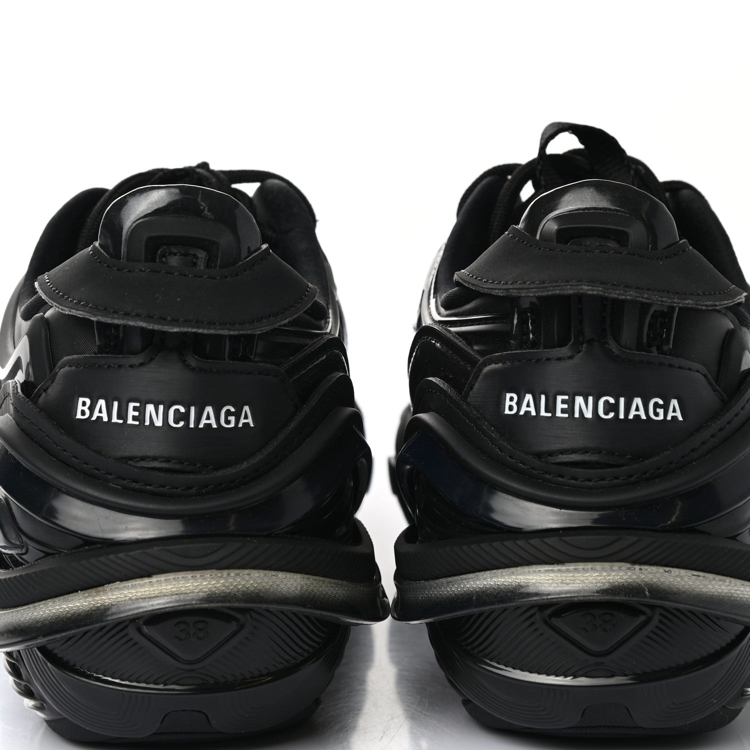 Balenciaga Rubber Mesh Womens Tyrex Sneakers 38 Black 8 of 8