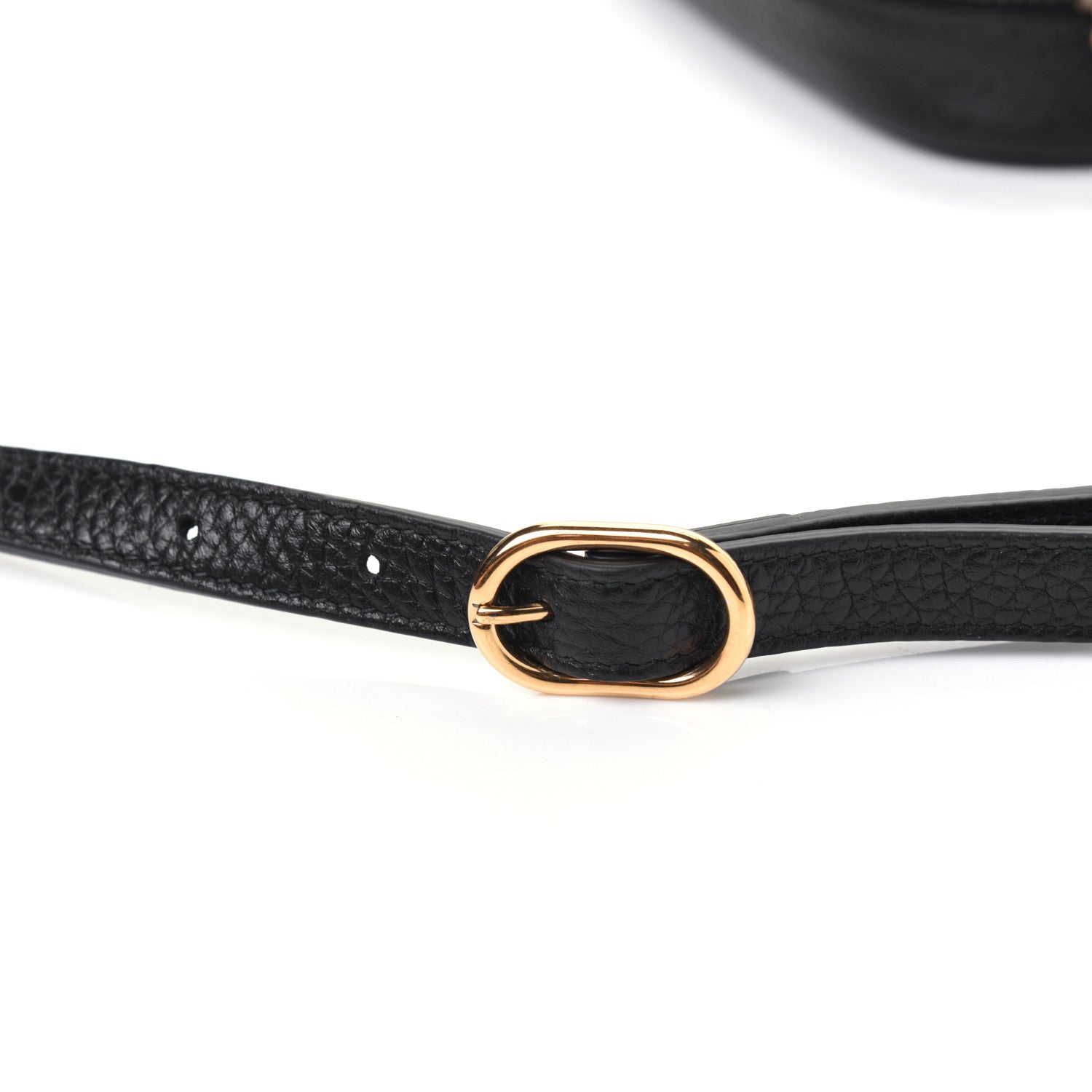 Gucci Pebbled Calfskin Mini Soho Disco Bag Black 11 of 11