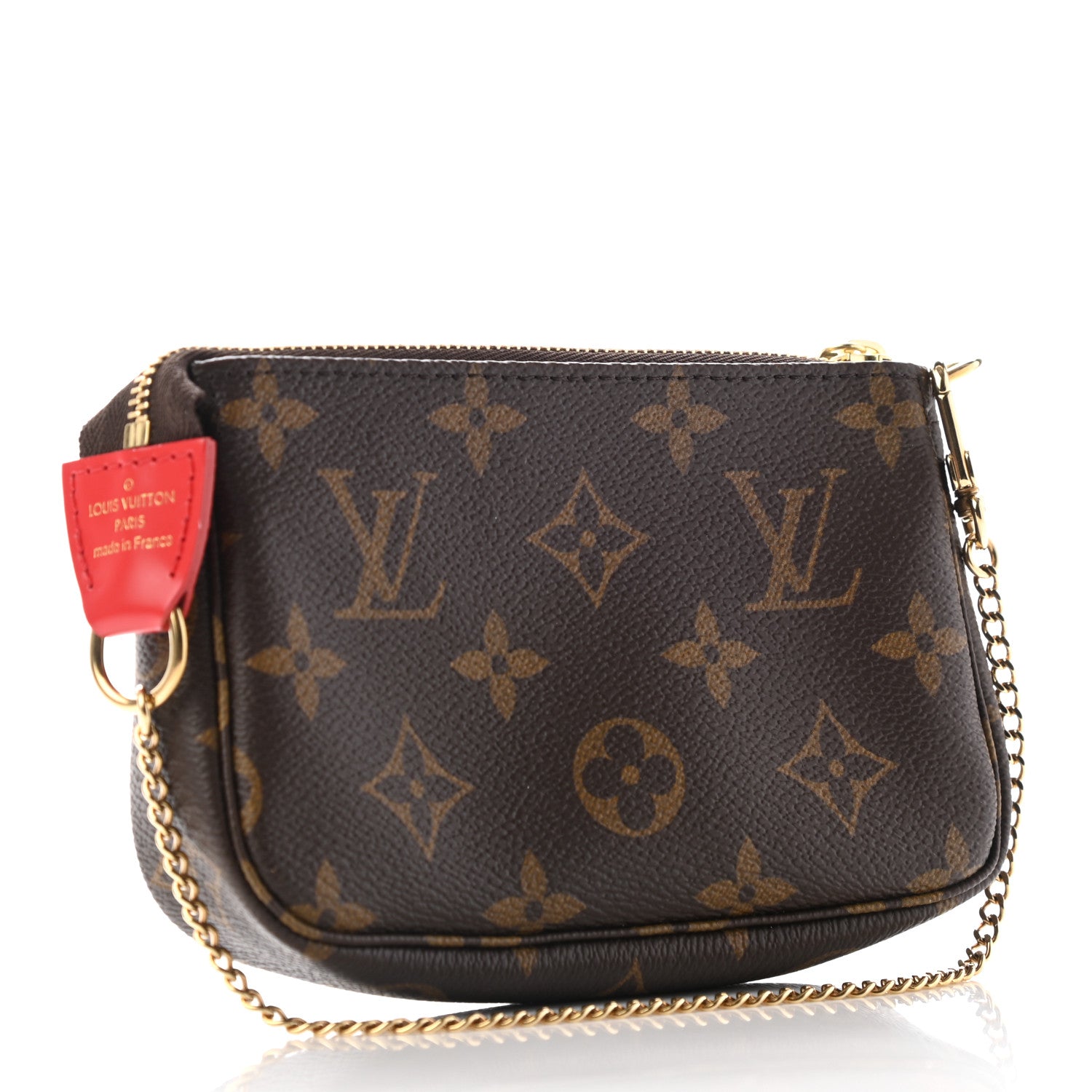 Louis Vuitton Monogram 2020 Christmas Animation Bumper Cars Mini Pochette Accessories Coquelicot 3 of 7