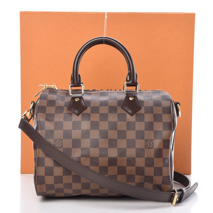 Louis Vuitton Damier Ebene Speedy Bandouliere 25 10 of 10