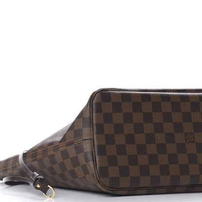 Louis Vuitton Damier Ebene Neo Neverfull MM Rose Ballerine 7 of 9