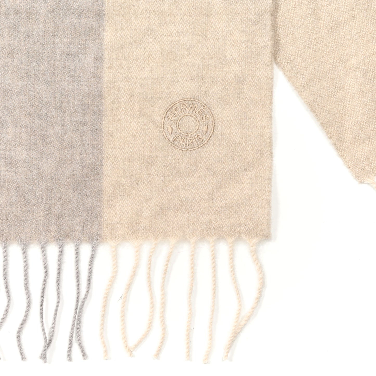 Cashmere H Summerblock Muffler Beige Chine Brun