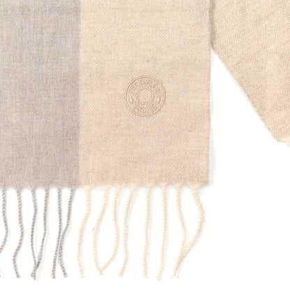 Hermes Cashmere H Summerblock Muffler Beige Chine Brun 3 of 4