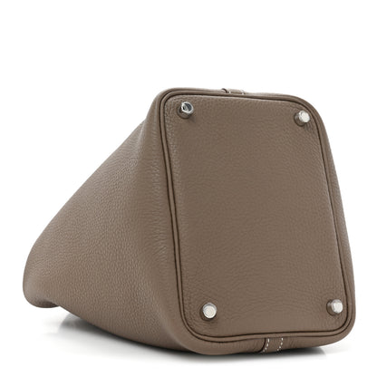Hermes Taurillon Clemence Picotin Lock 18 PM Etoupe 4 of 10