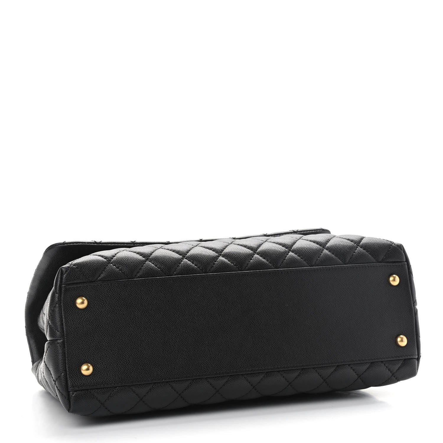 Chanel Caviar Quilted Medium Coco Handle Flap Black 4 of 11