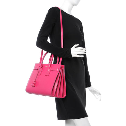 Saint Laurent Calfskin Small Sac De Jour Bubblegum 2 of 7