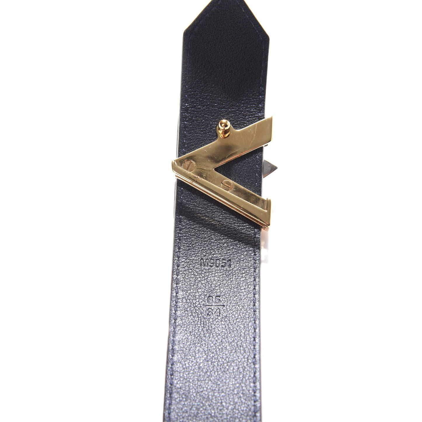 Epi 30mm LV Twist Belt 85 34 Denim Red