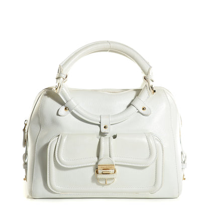 Jimmy Choo Textured Calfskin Tahula Satchel White 1 of 6