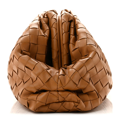Bottega Veneta Nappa Maxi Intrecciato The Pouch Oversized Clutch Caramel 10 of 13