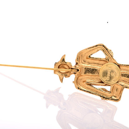 Chanel Coco Figurine Pin Brooch Gold 4 of 5