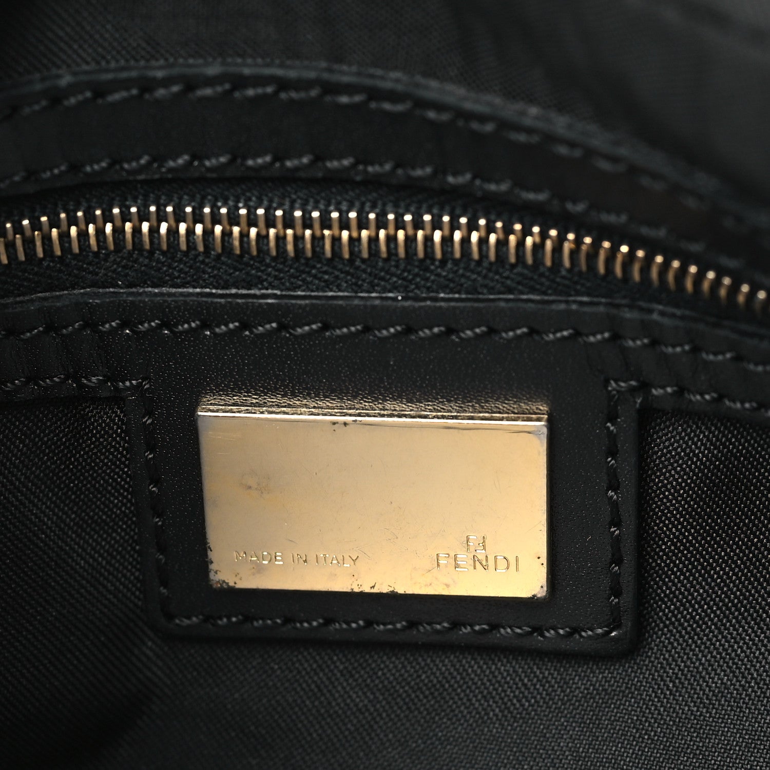 Fendi Zucca Cuoio Lucido Small Chef Hobo Tobacco Moro 6 of 11
