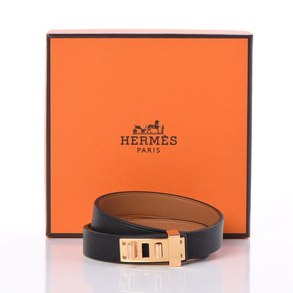 Hermes Swift Mini Dog Double Tour Bracelet T2 Black 7 of 7
