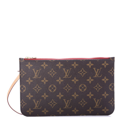 Louis Vuitton Monogram Neverfull MM GM Pochette Cherry 1 of 8