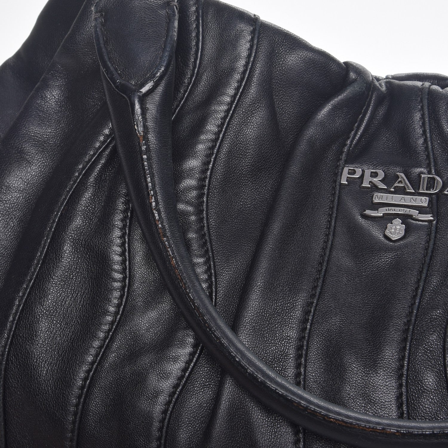 Prada Nappa Mordore Stripes Bag Nero Black 13 of 13