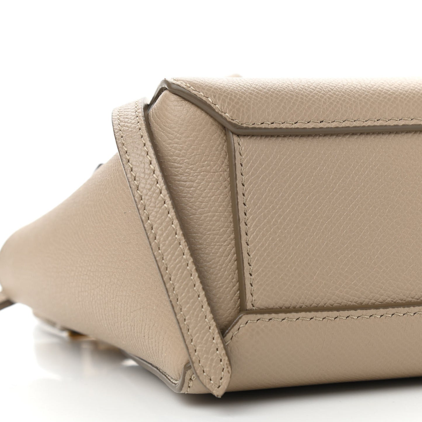Grained Calfskin Pico Belt Bag Light Taupe