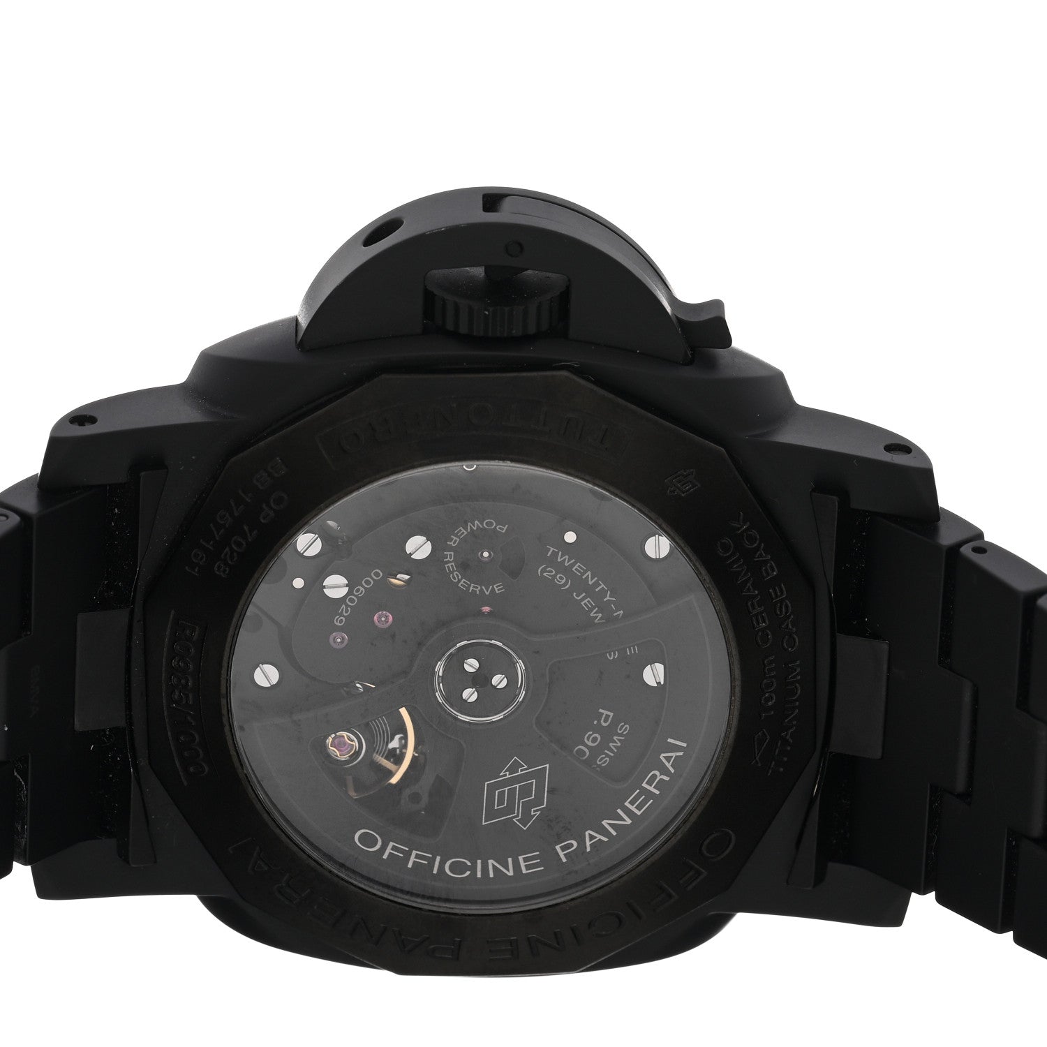 Panerai Titanium Ceramic 44mm Luminor Marina 1950 3 Days GMT Tuttonero Automatic Watch Black PAM00438 4 of 4