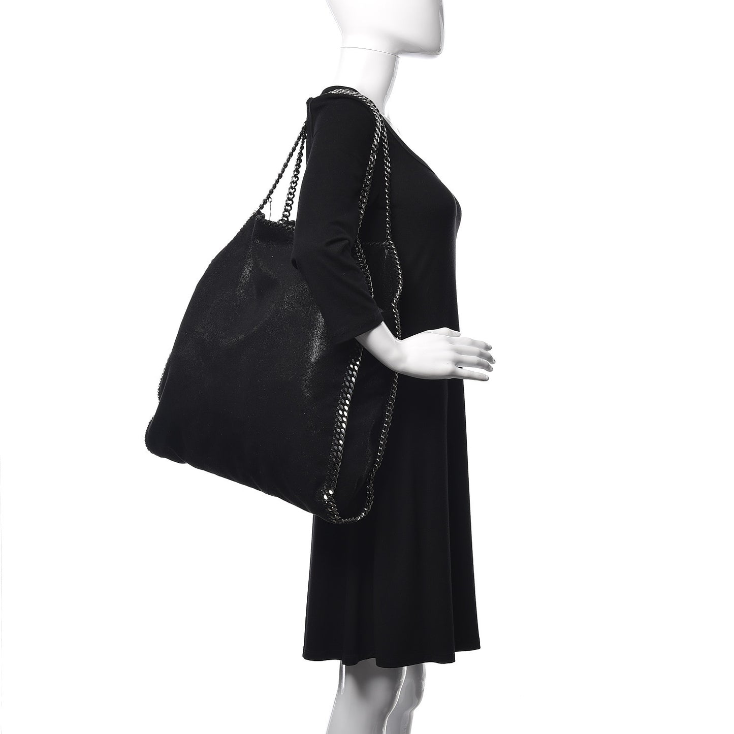 Shaggy Deer Big Falabella Tote Black