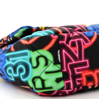 Chanel Fabric Printed Medium Chanel 19 Flap Black Multicolor 9 of 10