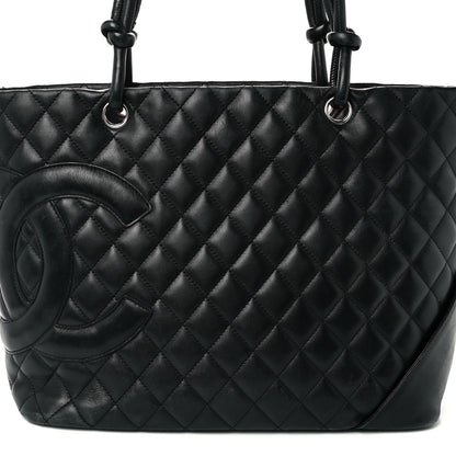 Chanel Calfskin Quilted Large Cambon Tote Black 8 of 11