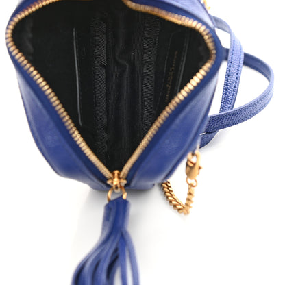 Saint Laurent Grain De Poudre Matelasse Monogram Baby Lou Camera Bag Sapphire Blue 5 of 11