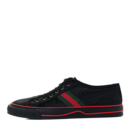 Gucci Econyl Nylon Web Monogram Off The Grid Mens 1977 Tennis Sneakers 10 Black 1 of 9