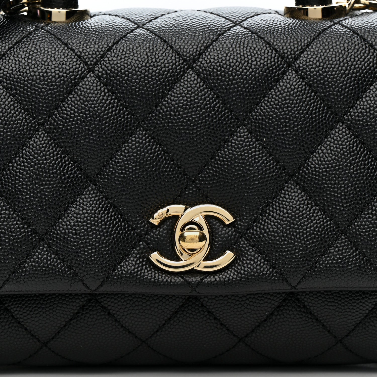 Chanel Caviar Quilted Extra Mini Coco Handle Flap Black 8 of 11