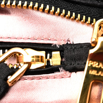 Prada Satin Raso Evening Clutch Black 9 of 10