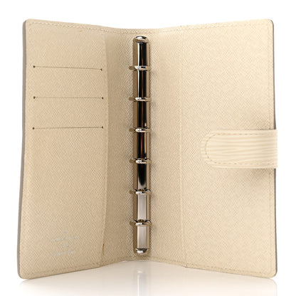 Louis Vuitton Epi Small Ring Agenda Cover Ivory 5 of 12