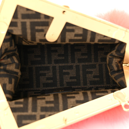 Fendi Fox Fur Shiny Nappa Small Fendi First Papavero 5 of 10