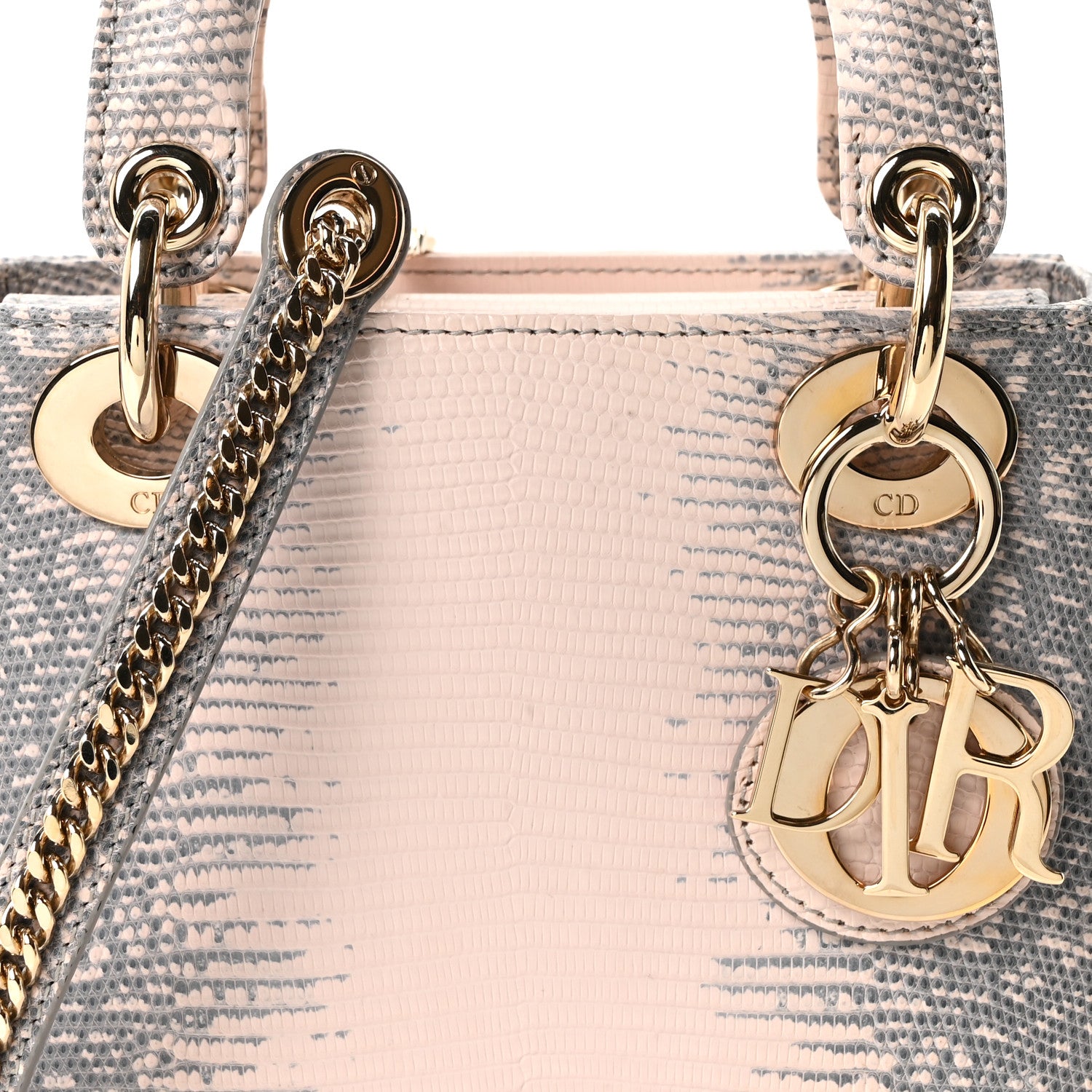 Christian Dior Lizard Ombre Mini Lady Dior Light Pink 1831541 Christian Dior Lizard Ombre Mini Lady Dior Light Pink 1831541