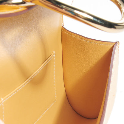 Hermes Veau Tadelakt Egee Clutch Soleil 8 of 9