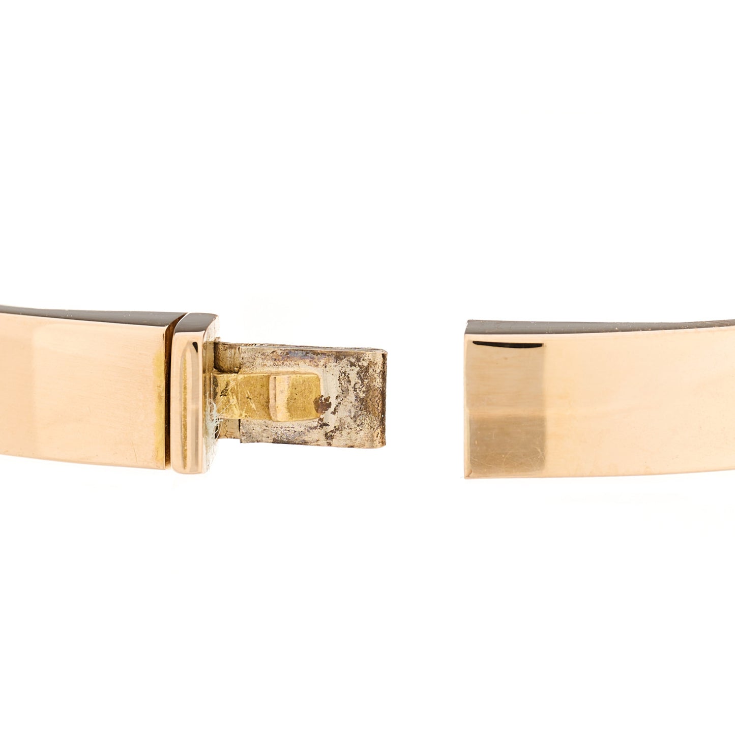 18K Rose Gold Diamond Hinged Bangle Bracelet