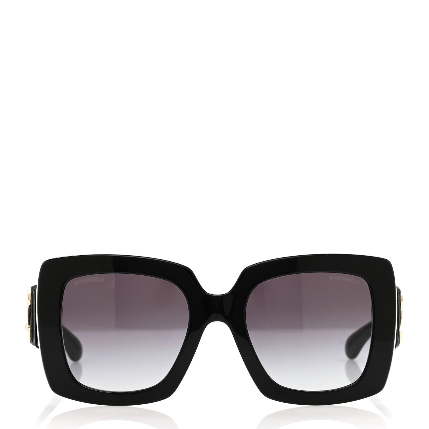 Chanel Acetate Calfskin Square Sunglasses 5474-Q Black 2 of 7