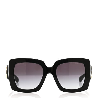 Chanel Acetate Calfskin Square Sunglasses 5474-Q Black 2 of 7